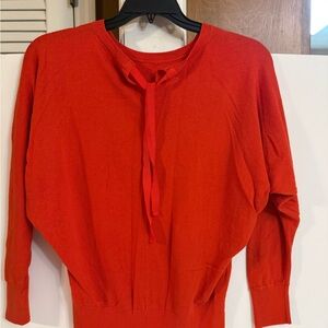 LOFT Vibrant Red Knit Top
